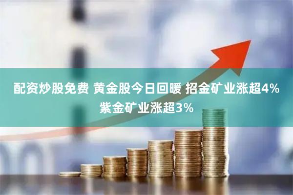 配资炒股免费 黄金股今日回暖 招金矿业涨超4%紫金矿业涨超3%